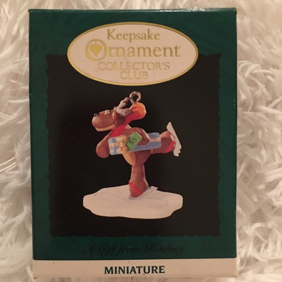 Vtg Hallmark Keepsake Ornament A Gift from Rodney Reindeer - Picture 3 of 14